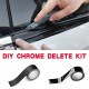 Chrome trim delete kit - 2" Gloss Black wrap strip - 3M 2080