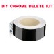 Chrome trim delete kit - 2" Gloss Black wrap strip - 3M 2080