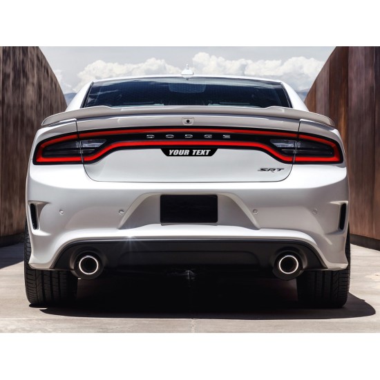 Dodge Charger Custom Text Trunk Decal