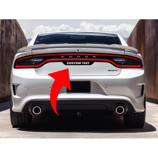 Dodge Charger Custom Text Trunk Decal