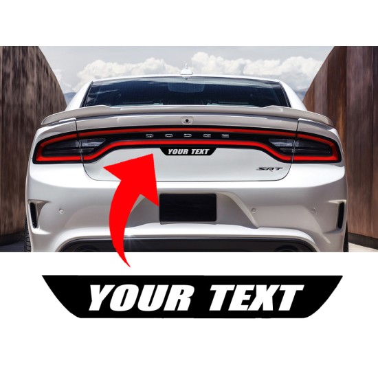 Dodge Charger Custom Text Trunk Decal