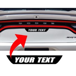 Dodge Charger Custom Text Trunk Decal