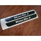 Door sill decals with custom name cut out 