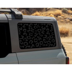 Leopard Cheetah Window Decal for Ford Bronco 6G