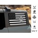 Military Branches in American Flag window decal for Quarter panel window of Ford Bronco 6G