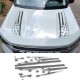 Vinyl Hood bump stripes graphics for Ford Bronco Sport - V14