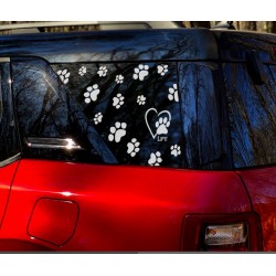 Paw Print Window Decal for Ford Bronco Sport