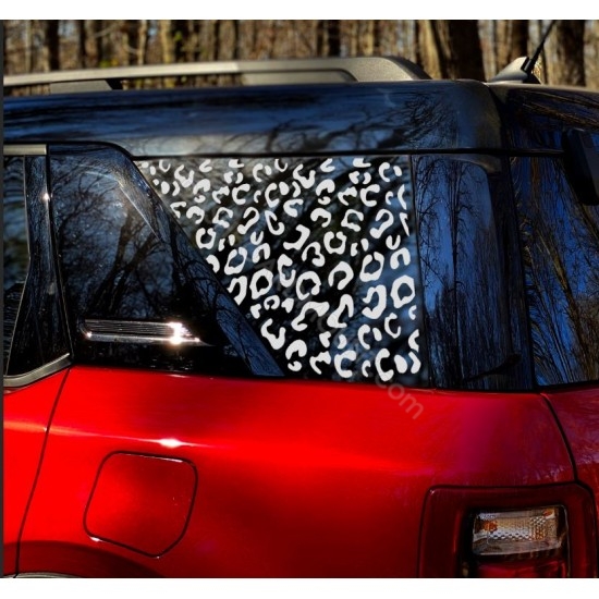 Leopard Cheetah Window Decal for Ford Bronco Sport