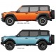 Fender vents vinyl decal sticker for Ford Bronco 6G 
