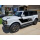 Body door side stripes decals for 6G Ford Bronco - LV5