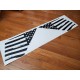 Distressed American flag rear quarter panel decal for Ford Bronco Sport - v3