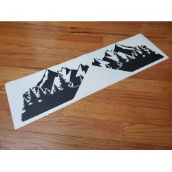 Mountain & Trees Decal window decal for Bronco Sport - v5