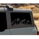 Mountain & Trees rear side window decal for Ford Bronco