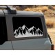 Mountain & Trees rear side window decal for Ford Bronco