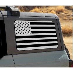 3rd Window American Flag for Ford Bronco - V1