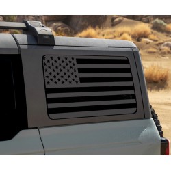 3rd Window American Flag for Ford Bronco - V1
