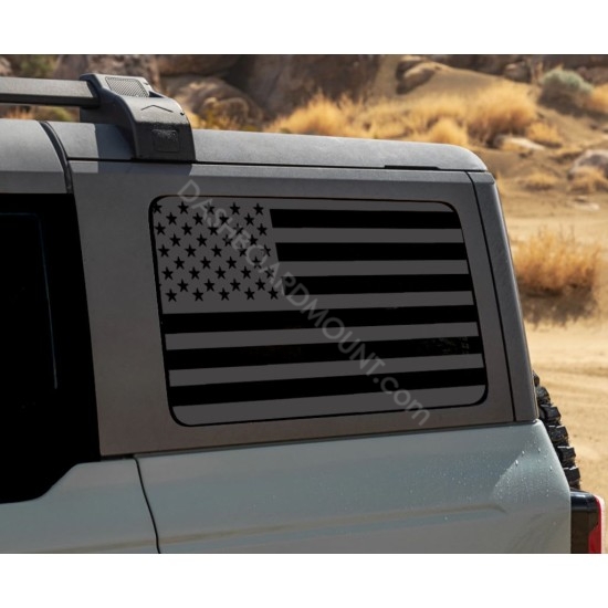3rd Window American Flag for Ford Bronco 6G - V1