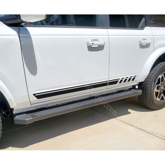 Body door side stripes decals for 6G Ford Bronco - v2