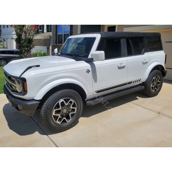 Body door side stripes decals for 6G Ford Bronco - v2