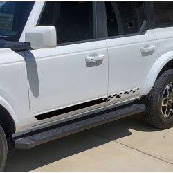 Lower Door side stripes graphics for Ford Bronco