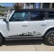 Mountain peaks and trees decal for Ford Bronco