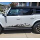 Mountain peaks and trees decal for Ford Bronco