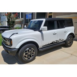 Mountain peaks and trees decal for Ford Bronco