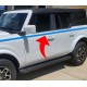 Long upper body door side stripes decals for Ford Bronco - lv1