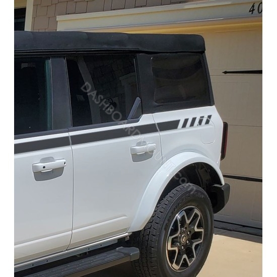 Side stripes decals for Ford Bronco - lv2