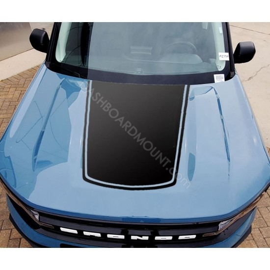 Hood vinyl decal graphics for Ford Bronco Sport - V1