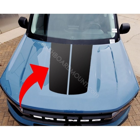 Hood vinyl Overlay graphics for Ford Bronco Sport - V11