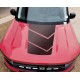 Hood vinyl Overlay graphics for Ford Bronco Sport - V3