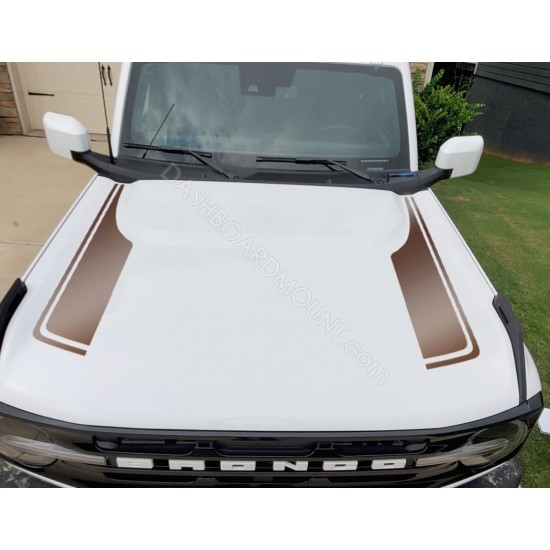 Hood vinyl stripes for Ford Bronco