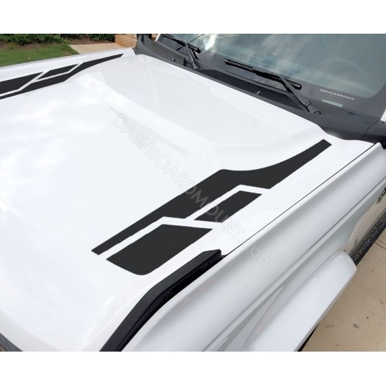Hood accent stripes decal sticker for 6G Ford Bronco - v7