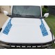 Cross Cut hood vinyl stripes for Ford Bronco - v4