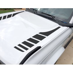 Hood accent stripes decal sticker for 6G Ford Bronco - v3