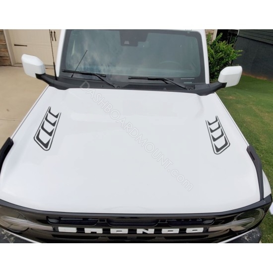 Hood accent stripes decal sticker for 6G Ford Bronco - v6