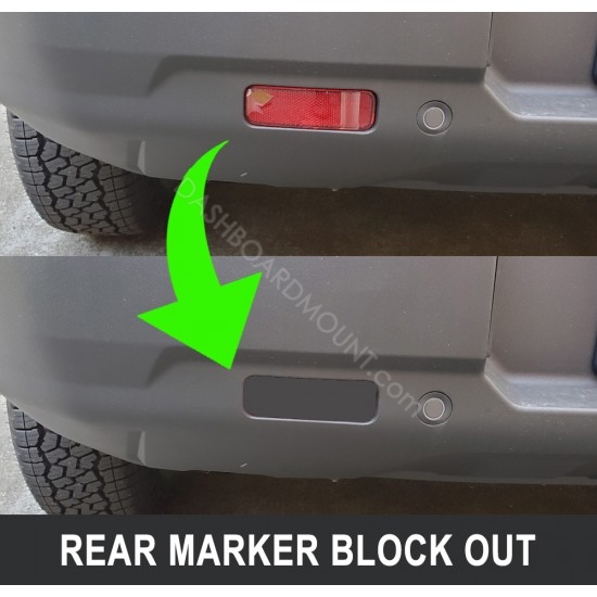 Rear reflector marker black out vinyl decal for Bronco Sport 