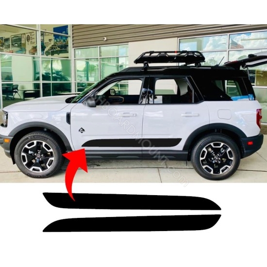 Door Body bottom stripe Graphic Ford Bronco Sport  - v10