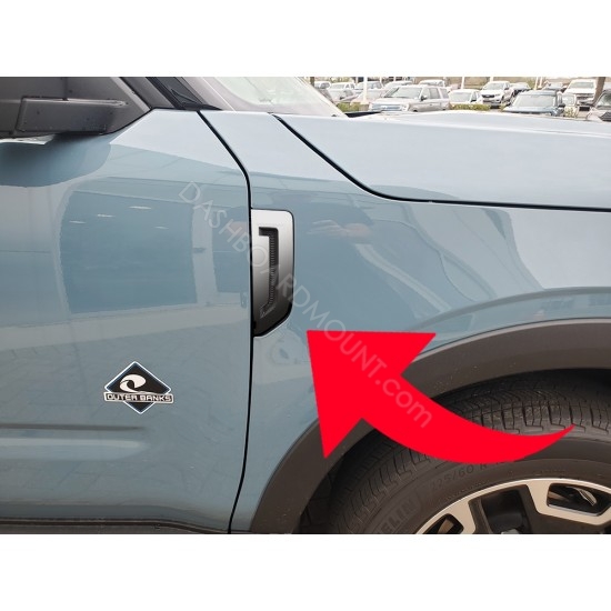 Fender vent Accent vinyl Overlay for Ford Bronco Sport