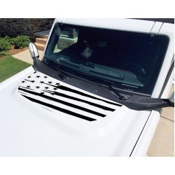 American Flag Hood cowl decal for Ford Bronco