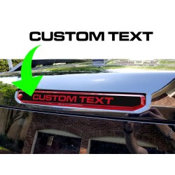 Brake Light Cover with CUSTOM text Cutout