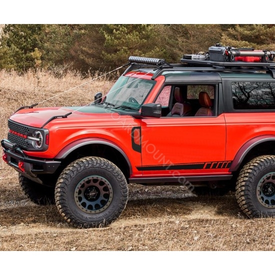 Ford Bronco mesh vent fender accent decal - v5
