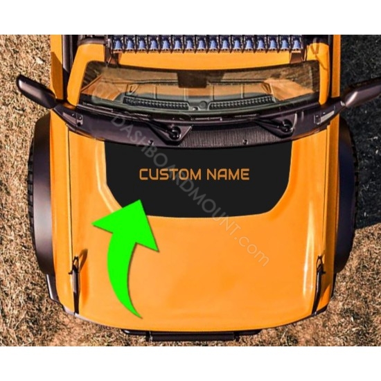 Hood bump + custom name decal sticker for 6G Ford Bronco