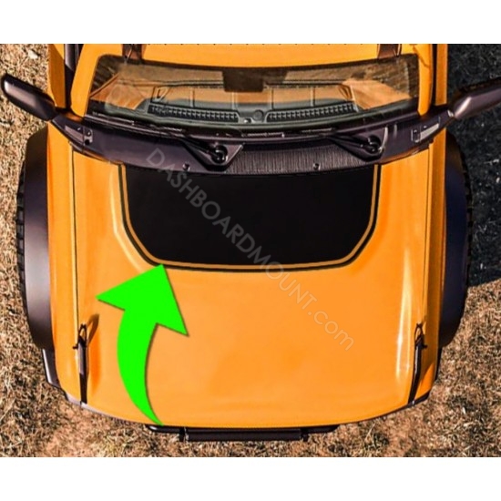 Hood cowl outline graphics for Ford Bronco