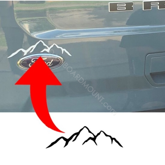 Mountains Hatch Accent vinyl decal for Ford Bronco Sport