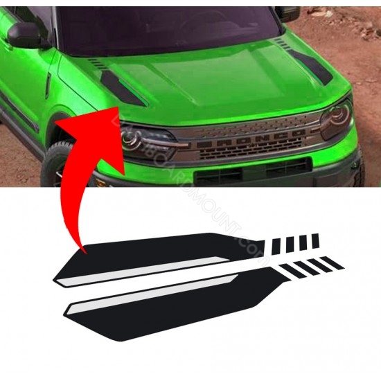 Hood Accent Decal compatible with Bronco Sport  - V1