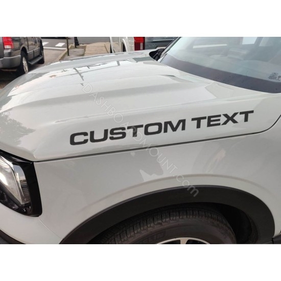 Custom Text fender hood letters for Any Ford Bronco Hood