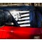 Distressed American flag rear quarter panel decal for Ford Bronco Sport - v3