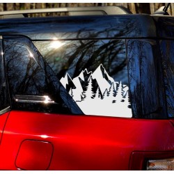 Mountain & Trees Decal window decal for Bronco Sport - v5